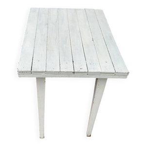 table de cuisine vintage - blanche