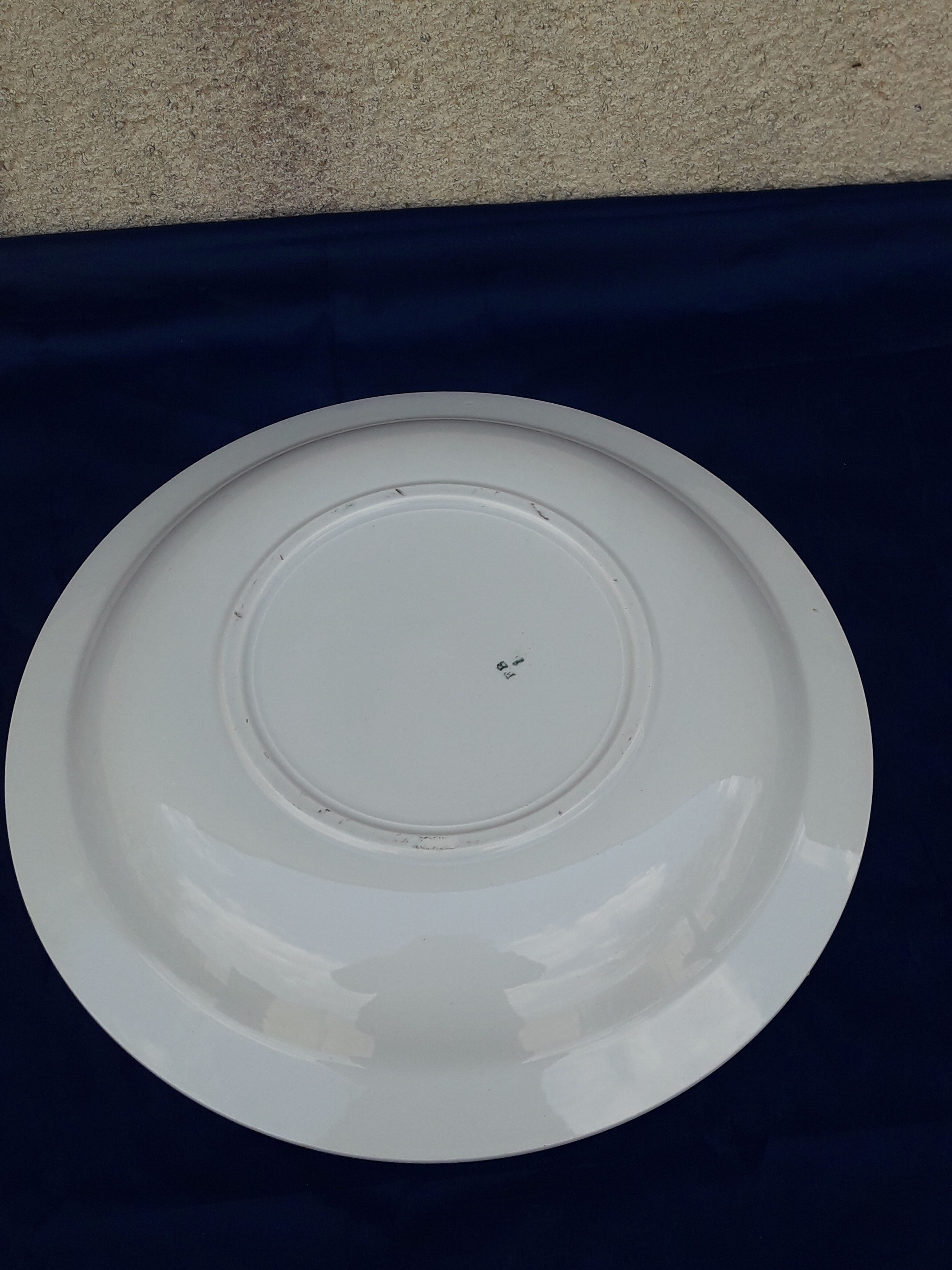 Fenal Badonviller hollow earthenware dish vegetable garden diam 29 cm