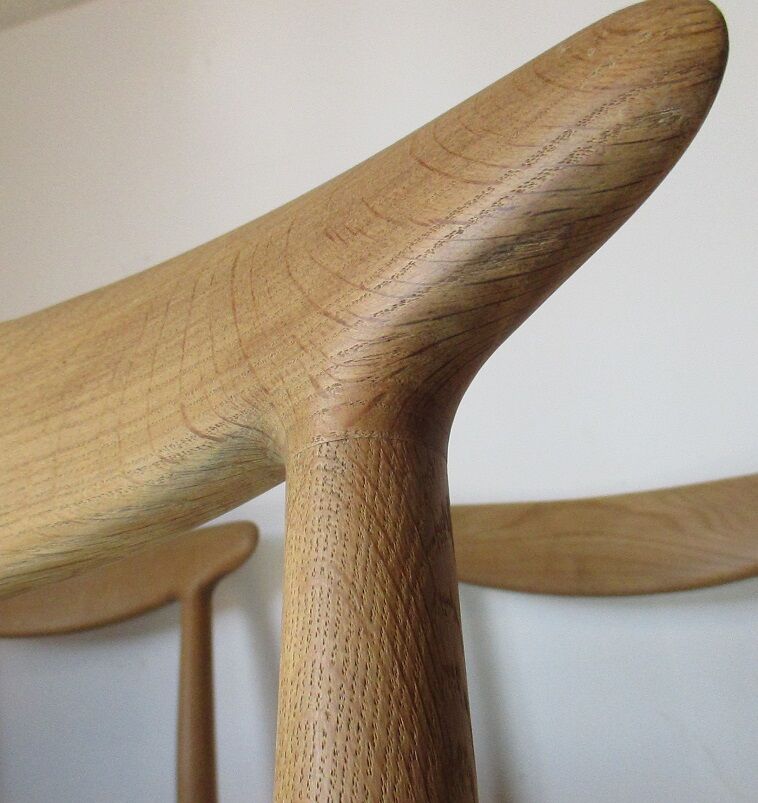 4 chairs W2 by Hans Wegner