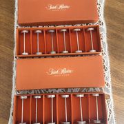 12 silver-plated knife rests Saint Hilaire Arceaux model in a box