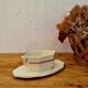 Saint Amand vintage beige and gold sauceboat