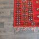 Tapis berbère rouge vintage 185x380 cm
