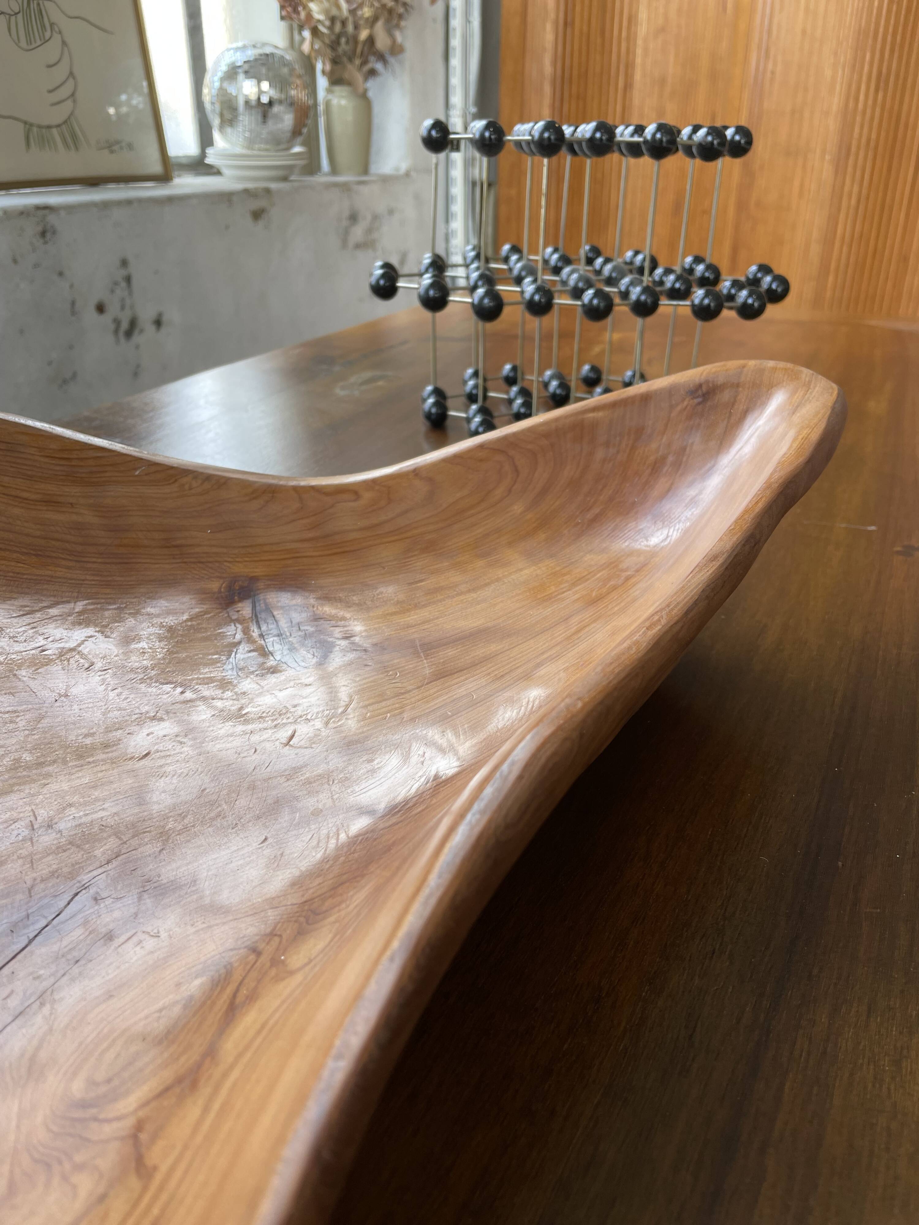 XL thuja root wooden dish