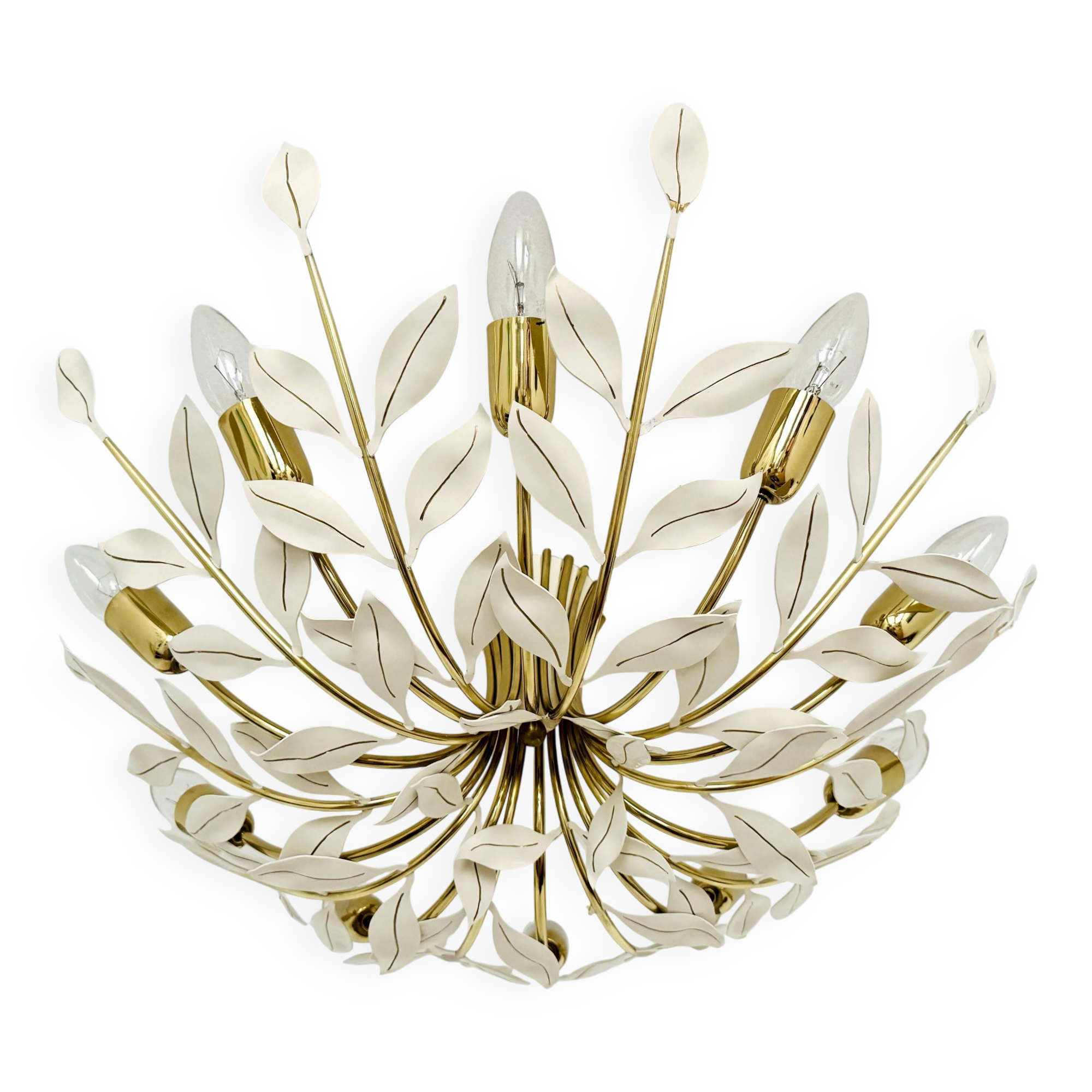 Flush Chandelier by Vereinigte Werkstätten München