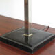 Delvaux leather table lampshade made in Belgium, 1950