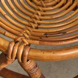 Curved Bamboo Chair, 1960s