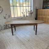 Oval farmhouse table 250cm pine