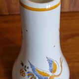 Faience soliflore vase old Moustiers décor