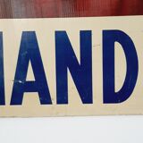 Viandox Pin up 1950s enamelled sheet metal plate