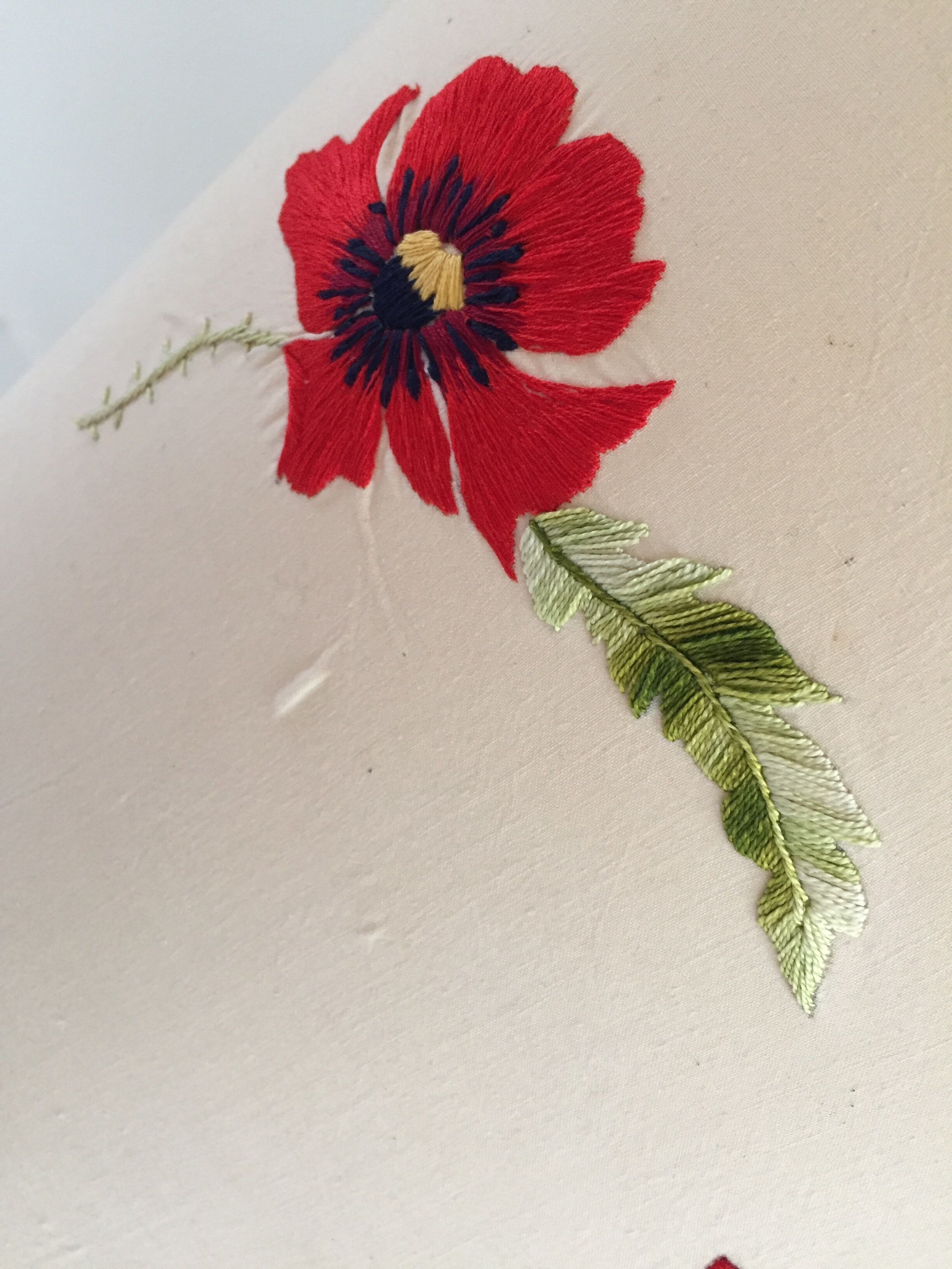 Handmade vintage oval lampshade