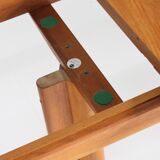 Vintage Glostrup Danish oval extendable dining table solid teak 1960s