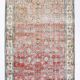 Red & Orange Floral Pattern Persian Rug, 119x200Cm
