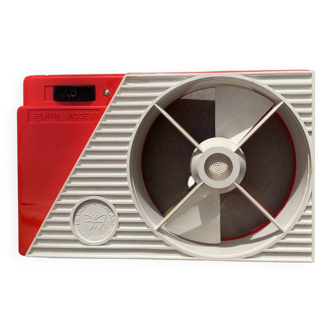 Ventilateur de poche vintage rouge