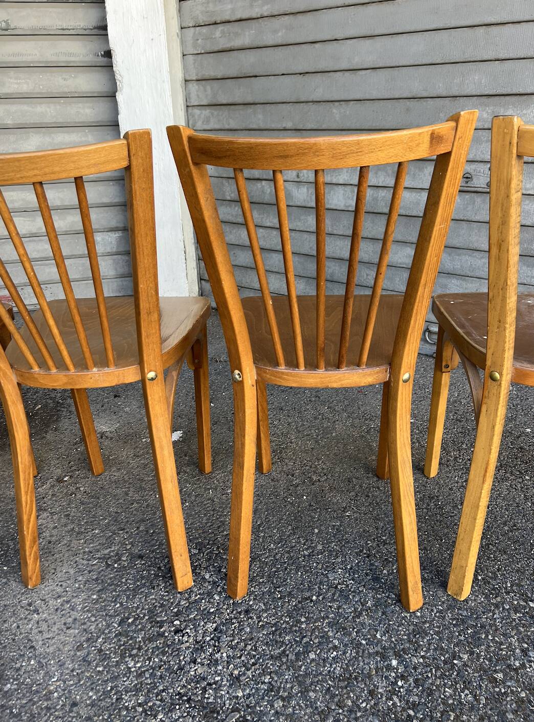 (Lot) 5 Vintage Baumann Bistro Chairs