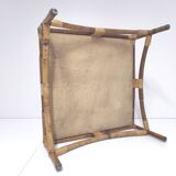 Bamboo rattan coffee table square shape 60s