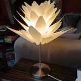 Lampe de salon fleur de lotus années 80
