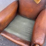 Leather club chair