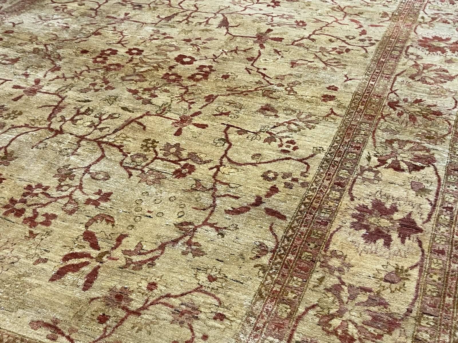 Handmade wool oriental rug - 3m43x2m70