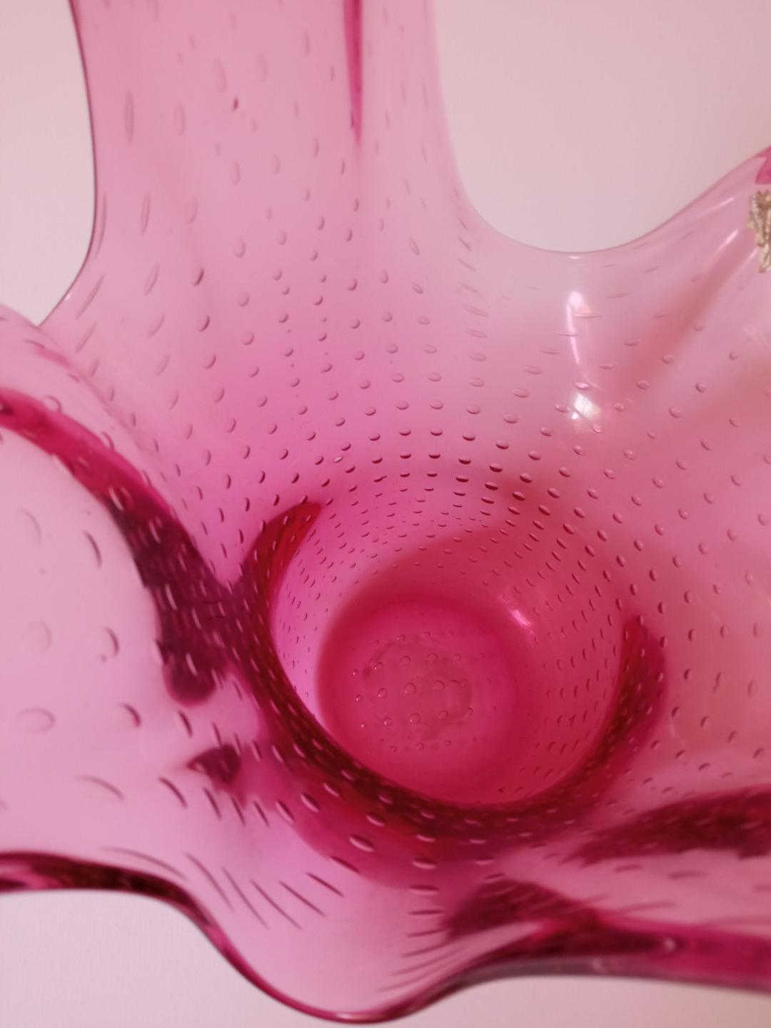 Vase, art glassware P. Schneider, 70s