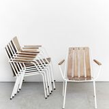 Daneline Mid-Century Teak Garden Chairs
