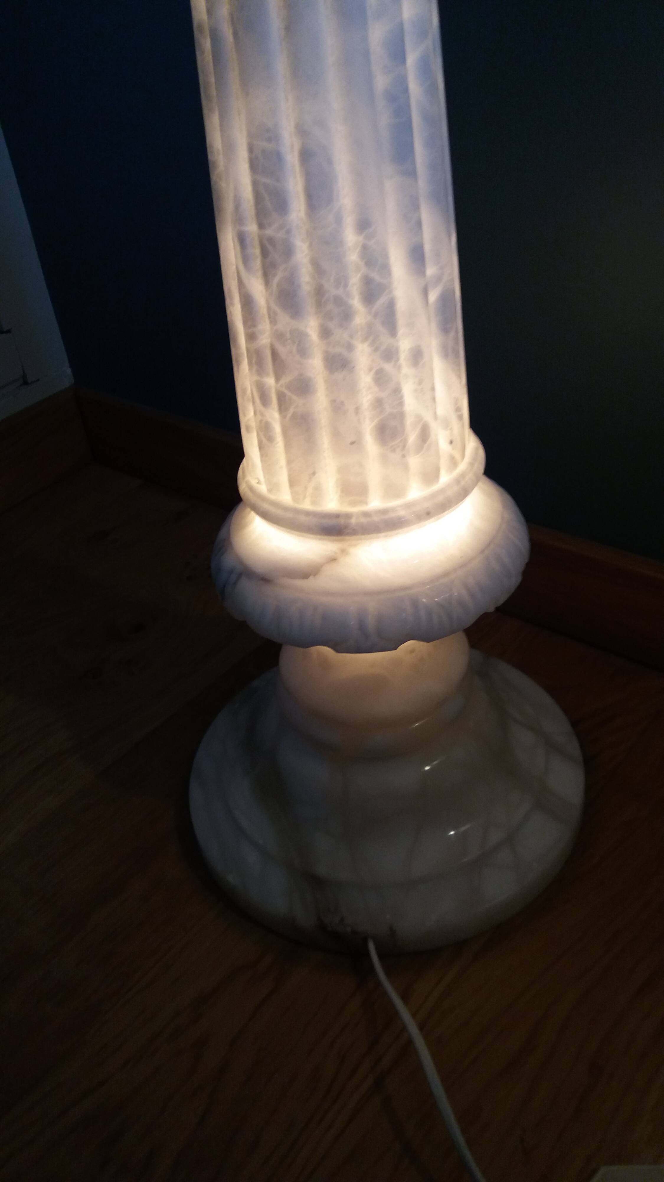 Alabaster light column