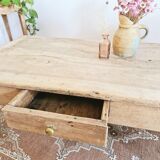 Old walnut coffee table