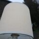 Green-grey ceramic lamp, mineral style – H37
