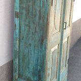 Wardrobe two doors and a green/blue drawer