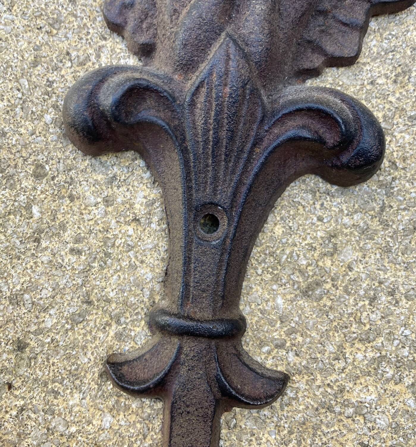 Double cast iron “Angel” coat hook