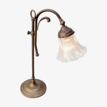 Art Deco brass lamp