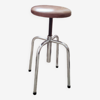 Tabouret d'atelier rond et réglable