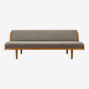 Beech sofa, Danish design, 1960s, designer: Hans. J. Wegner, manufacture: Getama