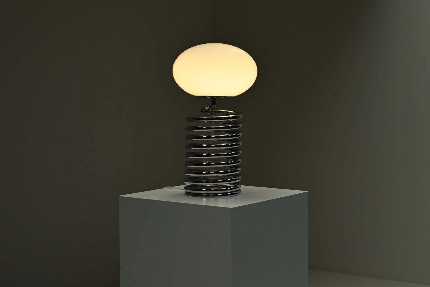 Spring table lamp by Ingo Maurer for Design M, 1960s Germany.