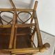 Basket, bottle holder, bamboo and rattan, 1970s