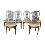 6 Louis XVI-style chairs
