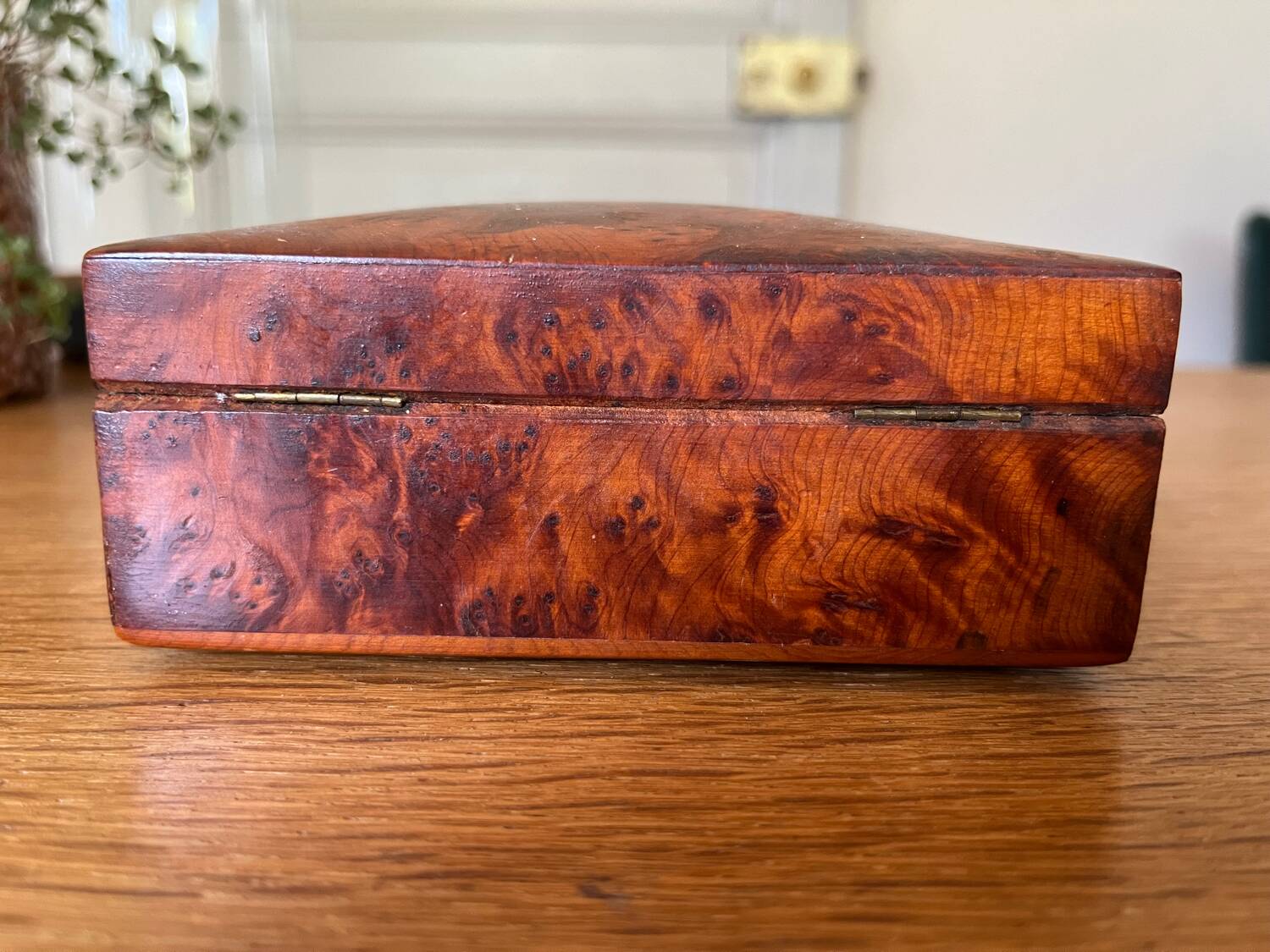 Rectangular wooden box