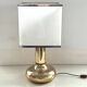Italian metal table lamp with perspex lampshade, 1970s