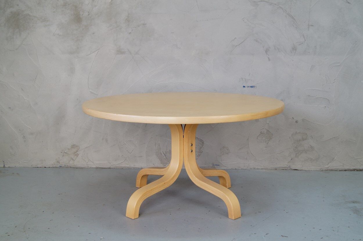 Round Finnish coffee table by Ilmari Lappalainen for Asko, 1960s