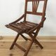 Chaise pliante pour enfants en lattes de bois