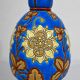 Vase decorated with flowers in enamels of longwy – early twentieth century