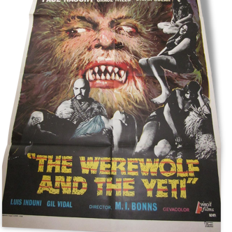 Affiche The werewolf and the yéti.