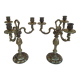 Pair of bronze candlesticks