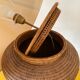 XXL rattan jar lamp from the 60s