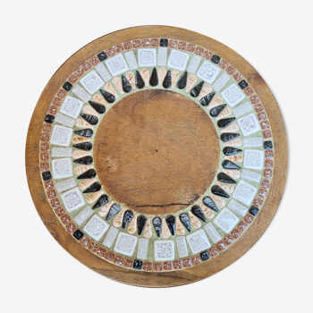 Dessous de plat bois et céramique