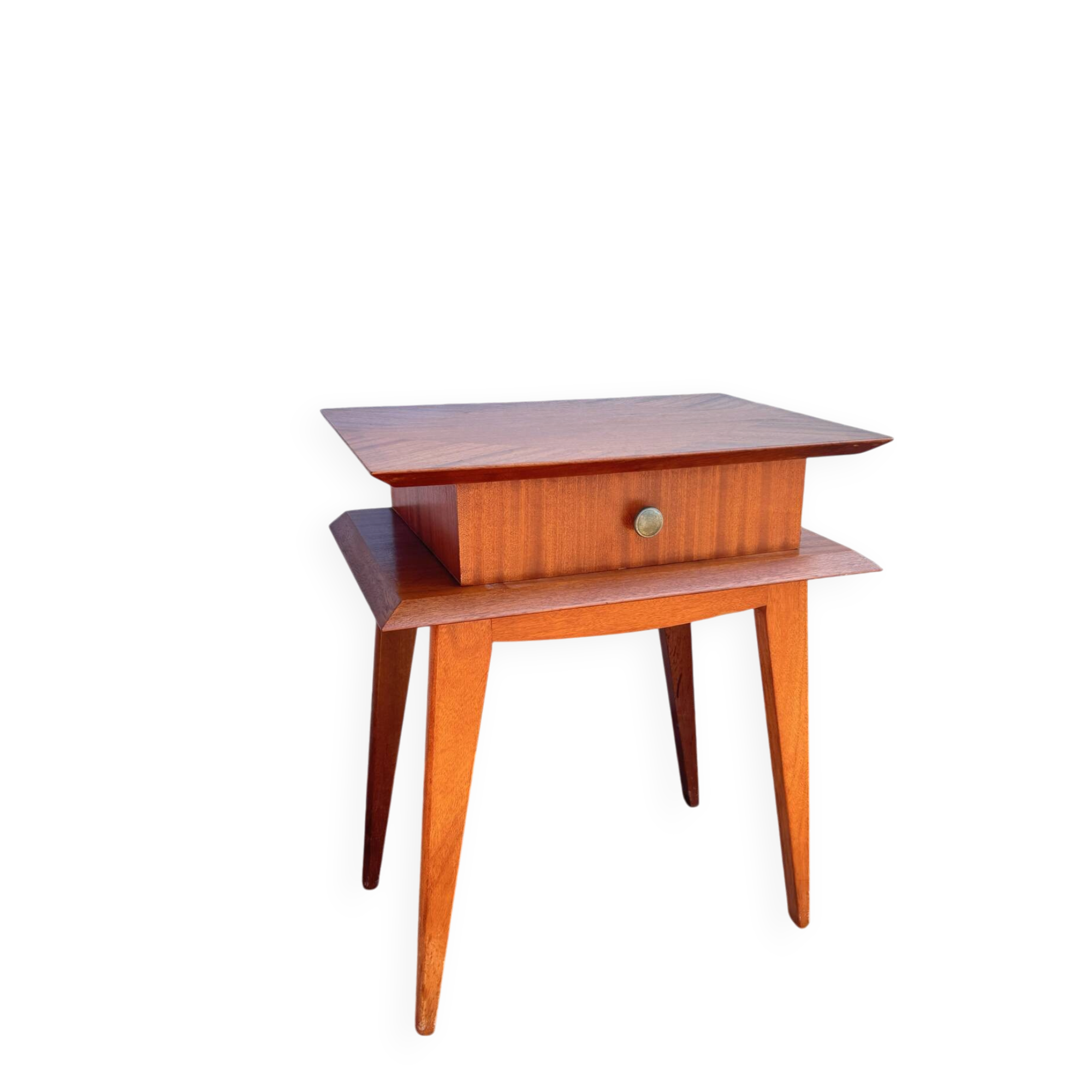 Vintage Scandinavian bedside table in wood – 1960s/70s