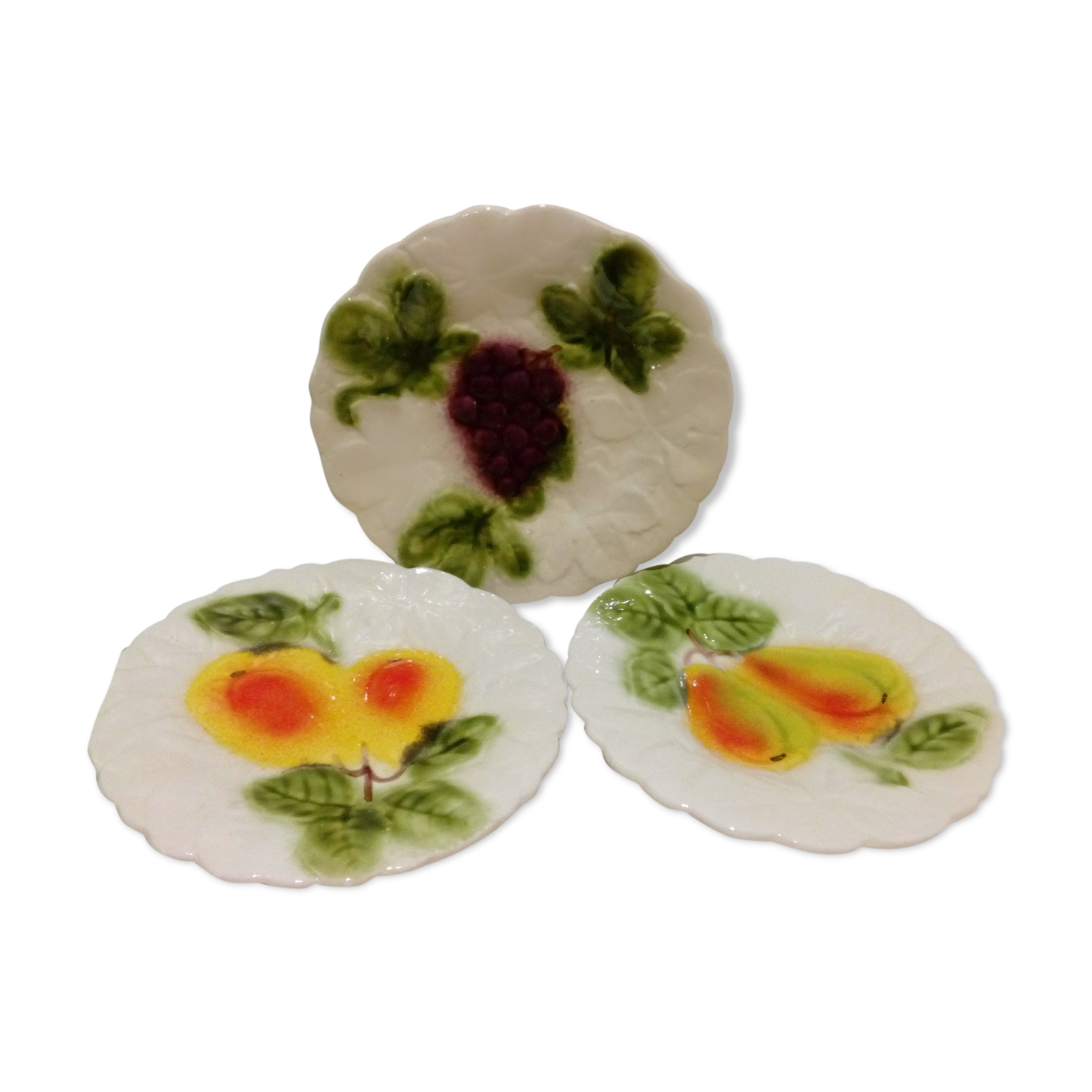 Trio of slurry dessert plates