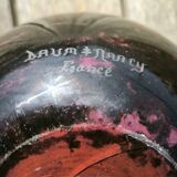 Glass paste vase with gold inclusion Daum 1930