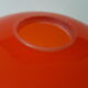 Orange glass globe for hanging lamp