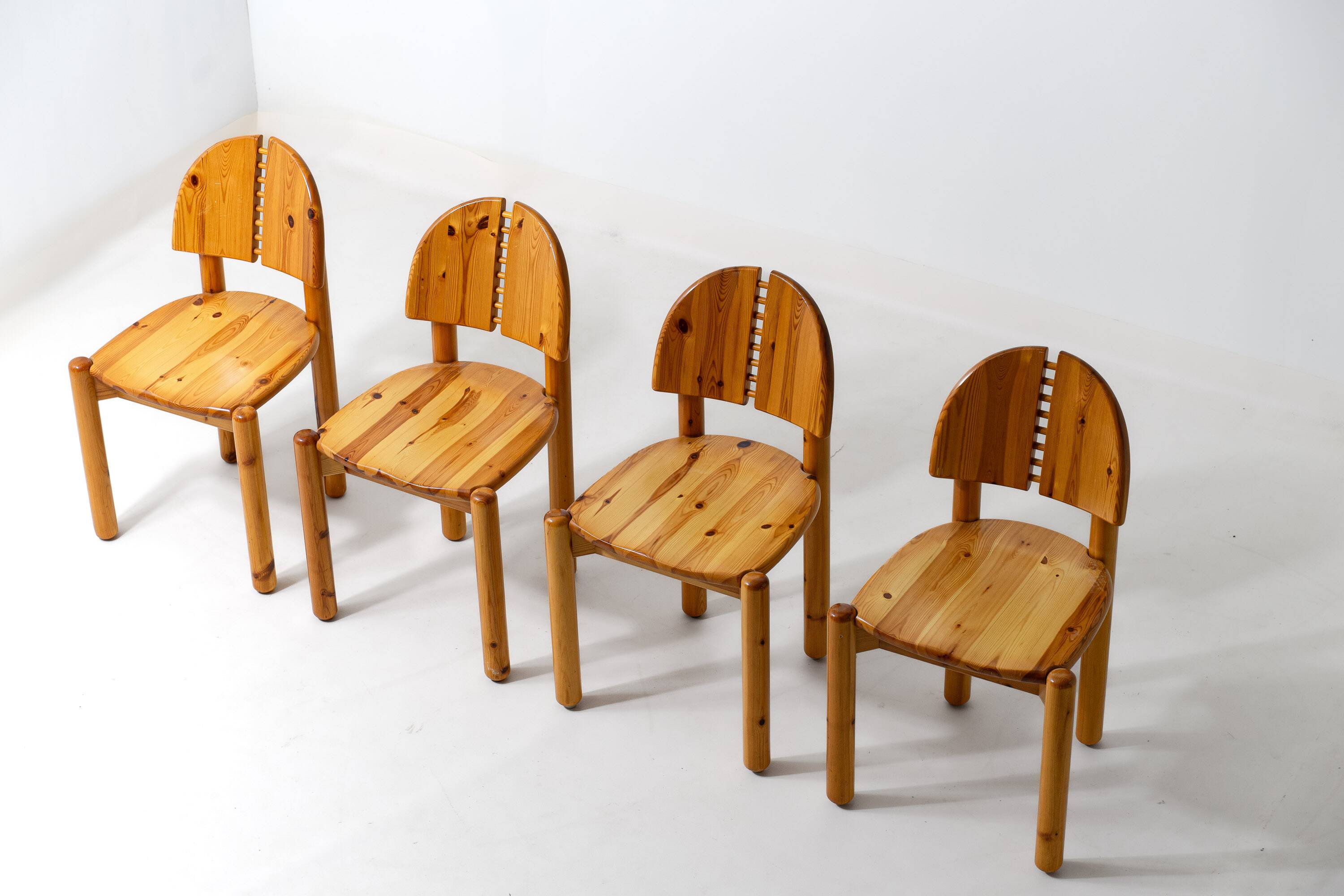 Chaises de salle à manger en pin par Rainer Daumiller