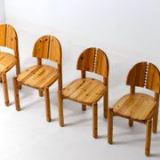 Dining chairs in pine by Rainer Daumiller